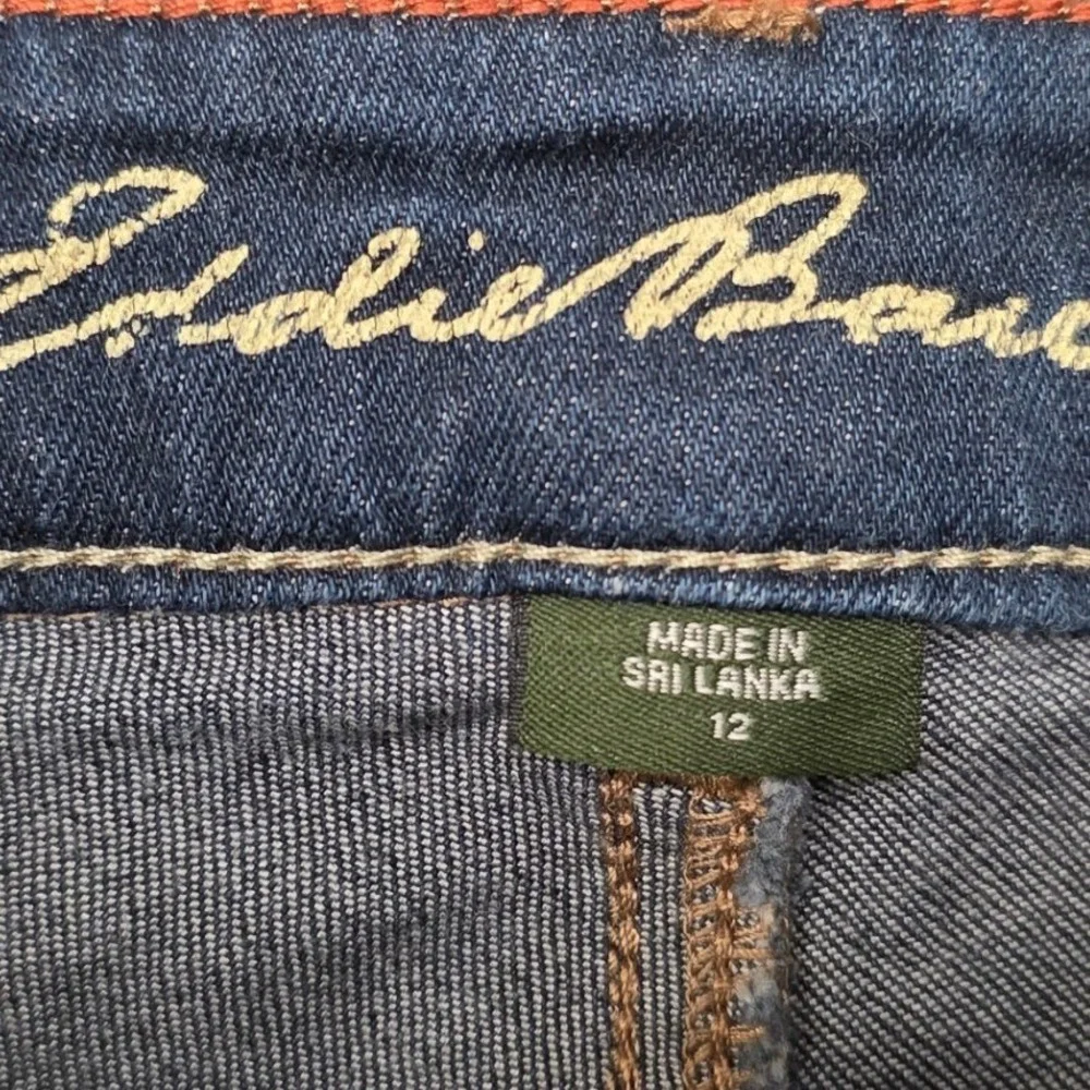 Eddie Bauer Modern Fit Slim Leg Dark Wash Jeans Mens‎ Size 12 Blue Stretch Denim